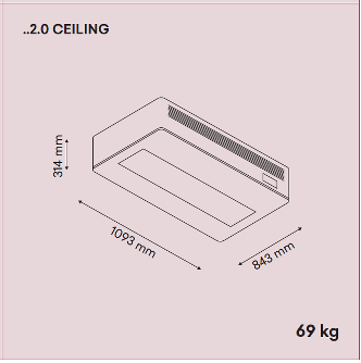 Aircondition uden udedel - V2.0 Ceiling